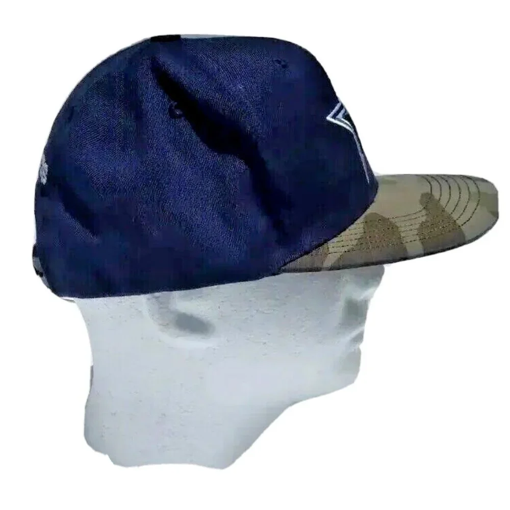 Dallas Cowboys Pro Football Navy Blue Camo Brim Snapback Truckers Sports Hat‎